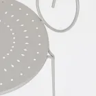 Gartenstuhl mit Armlehnen im Shabby-Chic-Design aus Stahl – Verzauberung Viadurini