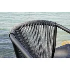 Stapelbarer Gartenstuhl aus Aluminium und technischem Stoff - Smart By Varaschin Viadurini