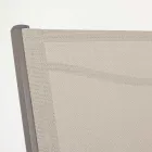 Stapelbarer Gartenstuhl aus Aluminium und Textilene, modernes Design – Franz Viadurini