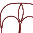 Gartenstuhl aus rotem Eisen mit Kissen Made in Italy, 2 Stück - Achat Viadurini