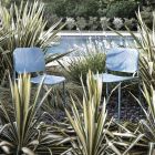 Gartenstuhl aus lackiertem Metall Made in Italy 2 Stück - Synergy Viadurini