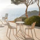 Stapelbarer farbiger Gartenstuhl aus Kunststoff 4 Stück - Ibiza von Vondom Viadurini