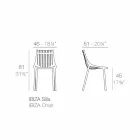 Stapelbarer farbiger Gartenstuhl aus Kunststoff 4 Stück - Ibiza von Vondom Viadurini