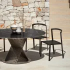 Gartenstuhl aus Textilene und Aluminiumbasis Made in Italy - Milanka Viadurini