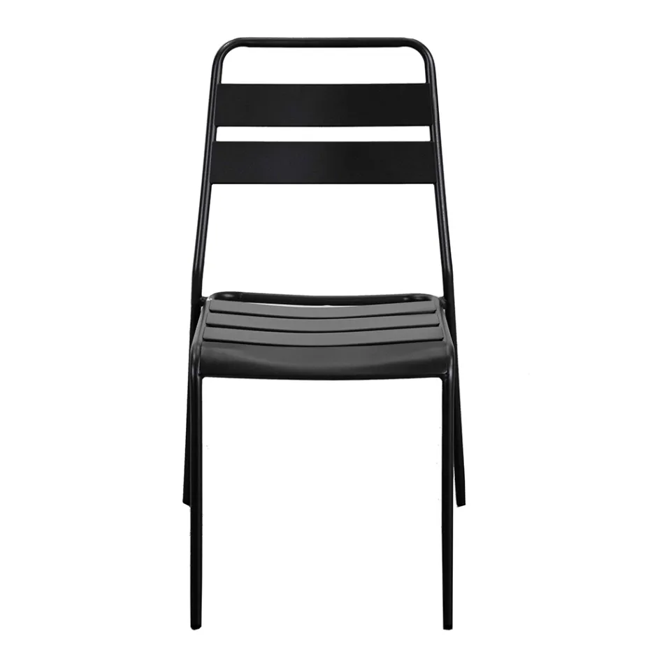 Gartenstuhl ganz aus Metall - Schleife Viadurini