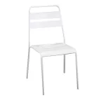 Gartenstuhl ganz aus Metall - Schleife Viadurini