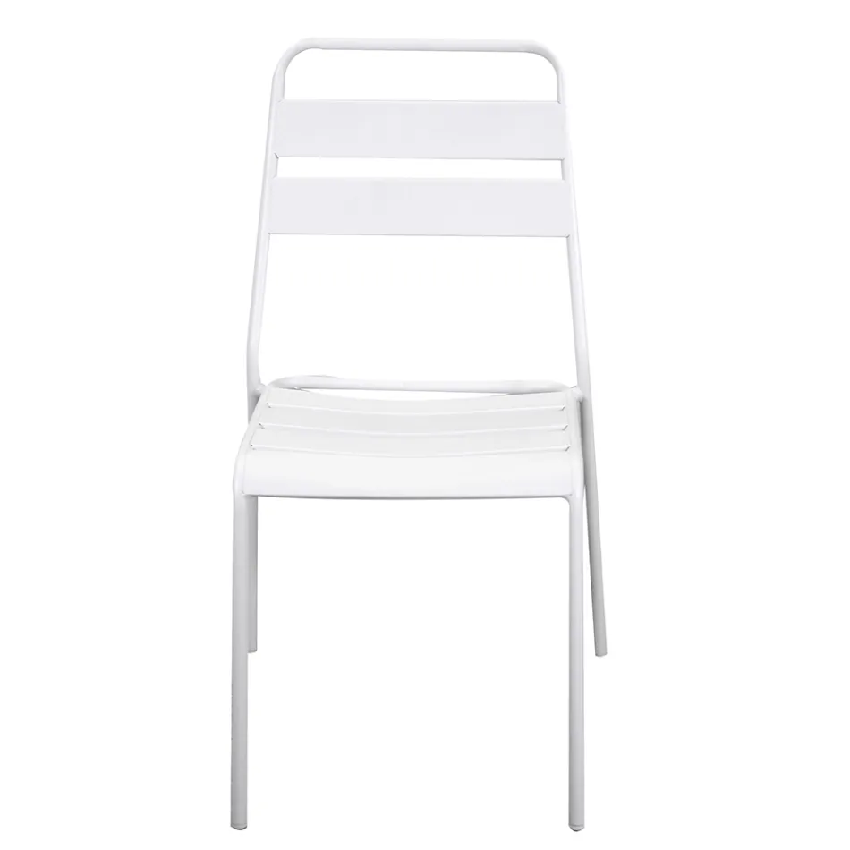 Gartenstuhl ganz aus Metall - Schleife Viadurini