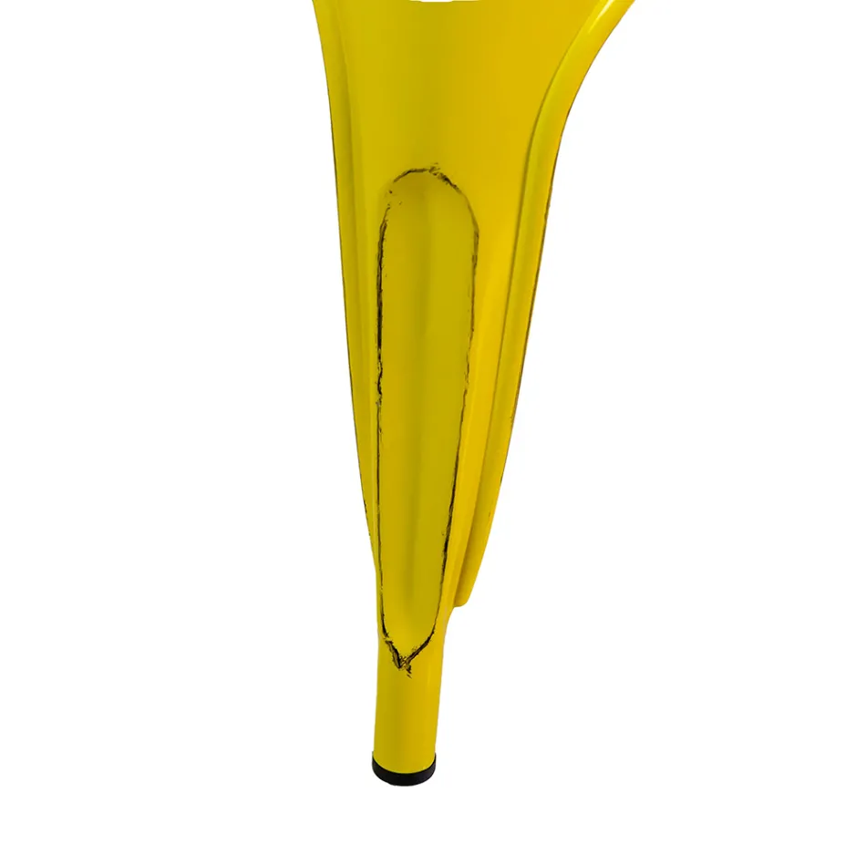 Innen- und Außenstuhl aus Eisen in verschiedenen Farben - Schreibwaren Viadurini