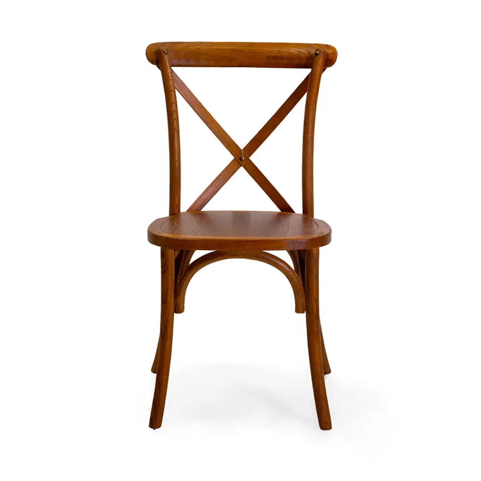 Stapelbarer Innenstuhl aus Ulmenholz - Barriera Viadurini