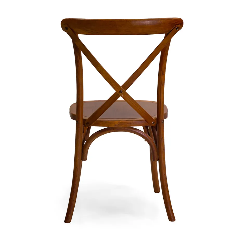 Stapelbarer Innenstuhl aus Ulmenholz - Barriera Viadurini