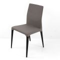 Indoor-Stuhl aus Eschenholz und Kunstleder Made in Italy - Floki