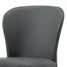 Esszimmerstuhl mit Sitz und gepolsterten Beinen, hergestellt in Italien – Verona Viadurini