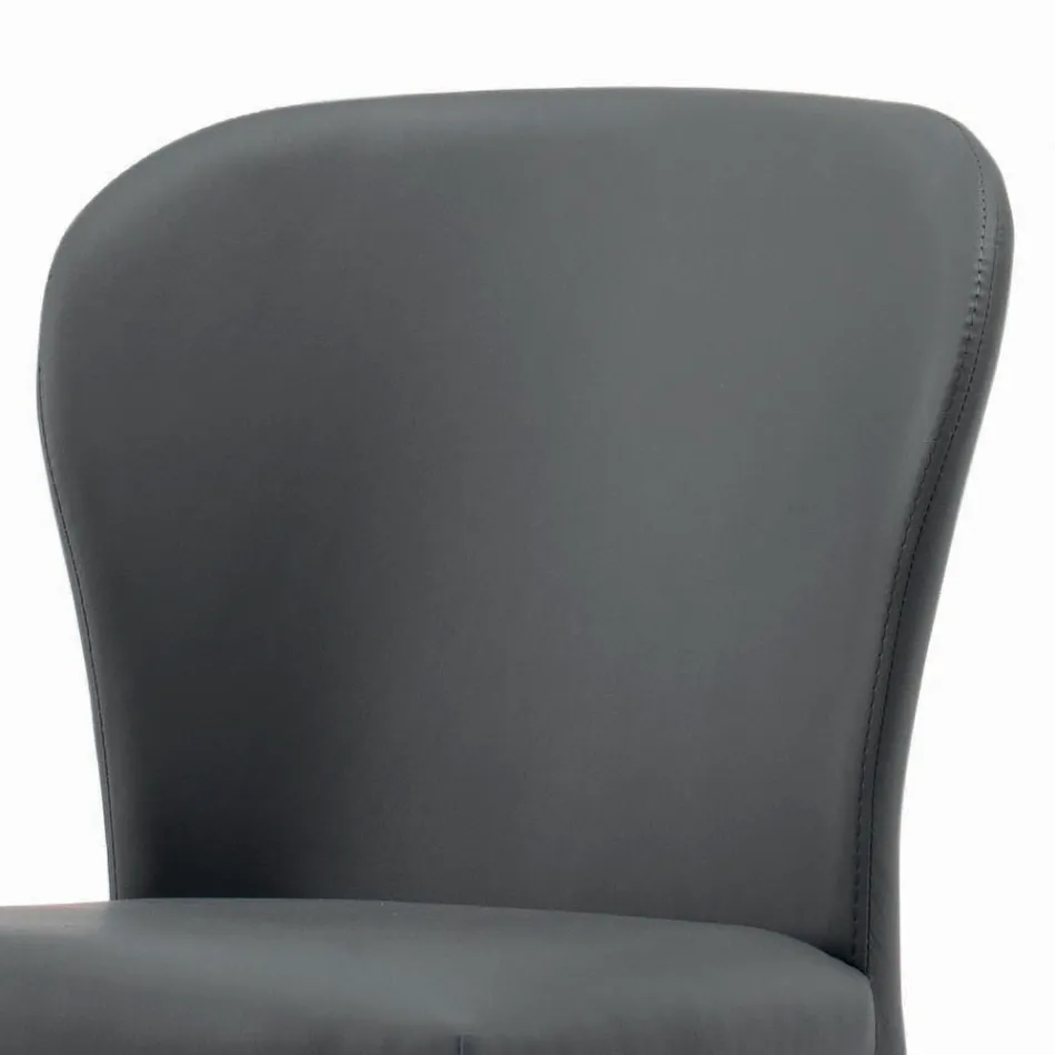 Esszimmerstuhl mit Sitz und gepolsterten Beinen, hergestellt in Italien – Verona Viadurini