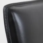 Esszimmerstuhl mit Cortenstruktur und Ledersitz Made in Italy - Orietta Viadurini