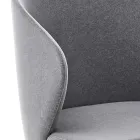 Esszimmerstuhl mit Metallstruktur und Samtsitz Made in Italy - Rodino Viadurini