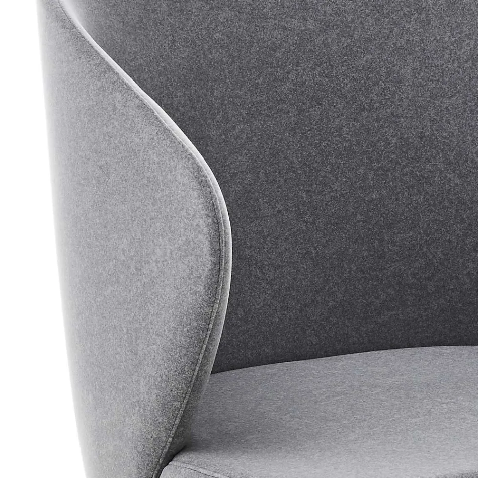 Esszimmerstuhl mit Metallstruktur und Samtsitz Made in Italy - Rodino Viadurini