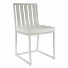 Outdoor Dining Chair in Aluminium und Luxus Design Rope 3 Oberflächen - Julie Viadurini