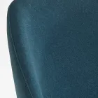 Esszimmerstuhl aus Holz mit flaschengrünem Samtsitz Made in Italy - Eddard Viadurini