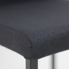 Esszimmerstuhl aus Stoff mit hoher Rückenlehne Made in Italy - Orietta Viadurini