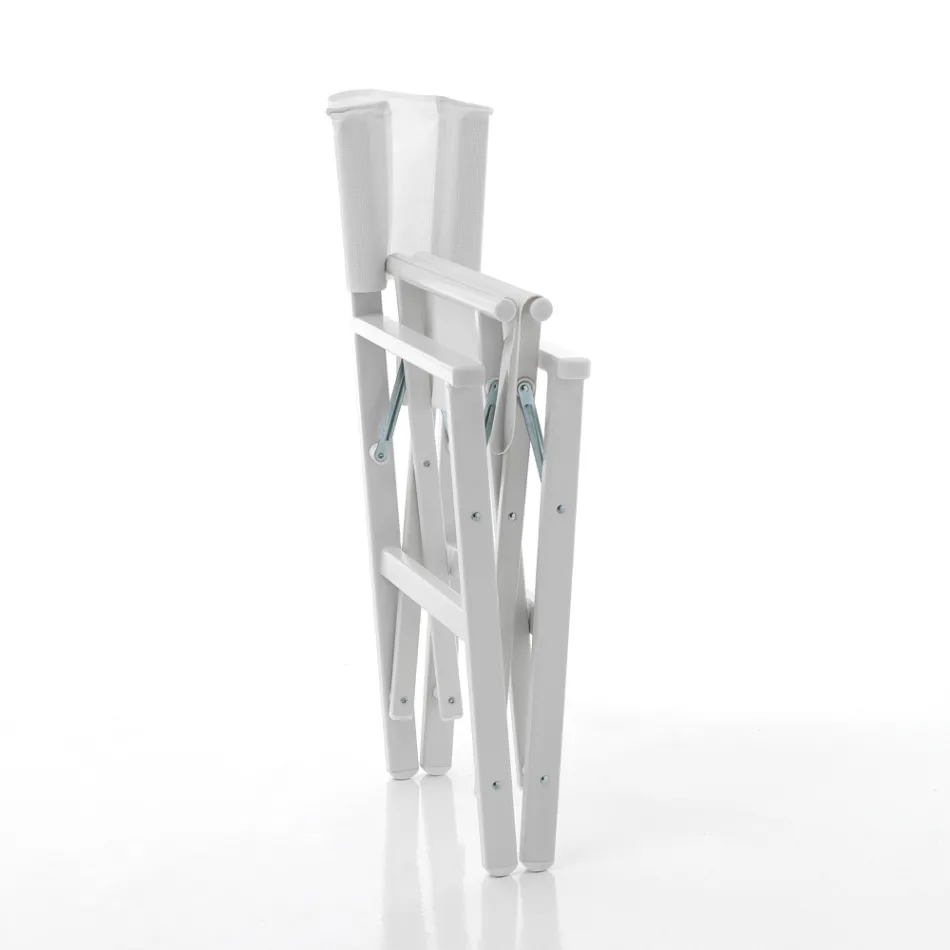 Klappbarer Regiestuhl aus Aluminium und Textilene – Fluoro Viadurini