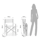 Klappbarer Regiestuhl aus Aluminium und Textilene – Fluoro Viadurini