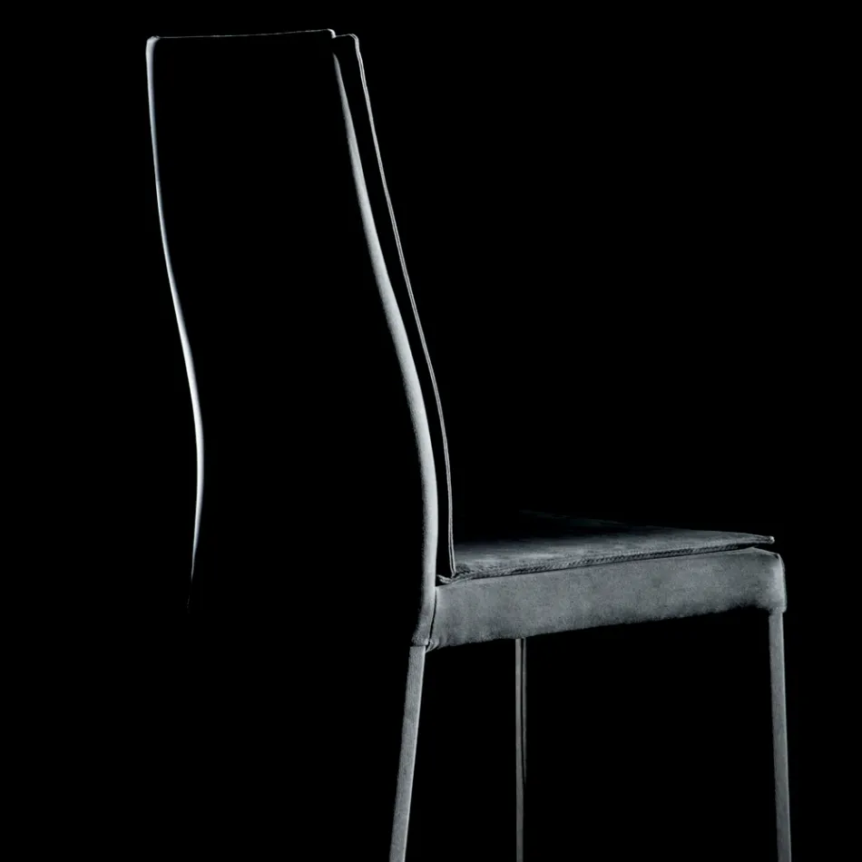 Vollgepolsterter Wohnzimmerstuhl, hergestellt in Italien – Aosta Viadurini