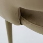 Wohnzimmerstuhl mit Samt-Sitzseil-Finish, hergestellt in Italien – Savignano Viadurini