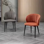 Wohnzimmerstuhl aus Stoff und Esche mit elegantem Design - Reginaldo Viadurini