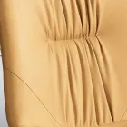 Wohnzimmerstuhl aus Faserstoff mit Ledereffekt und Metall Made in Italy - Gohan Viadurini