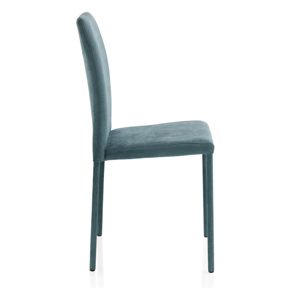 Wohnzimmerstuhl komplett mit Stoff „Made in Italy“ gepolstert – Lorelai Viadurini