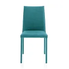 Wohnzimmerstuhl komplett mit Stoff „Made in Italy“ gepolstert – Rosetta Viadurini