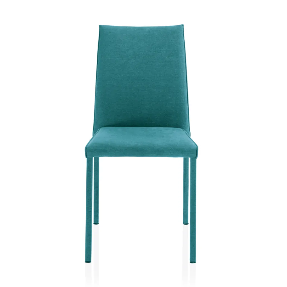 Wohnzimmerstuhl komplett mit Stoff „Made in Italy“ gepolstert – Rosetta Viadurini