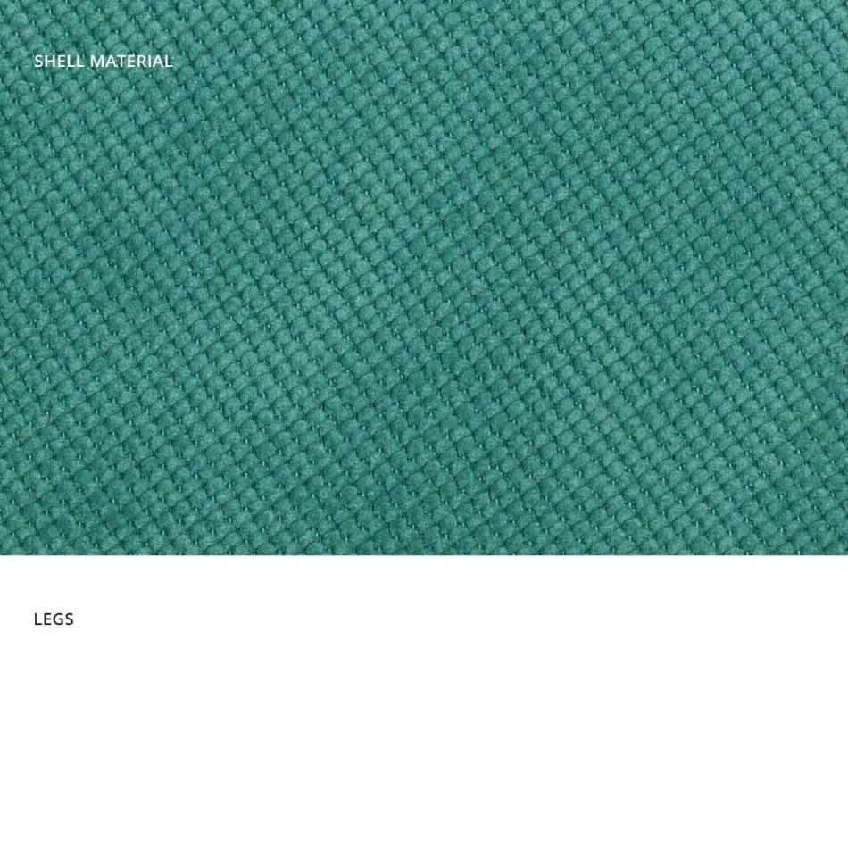 Moderner Wohnzimmerstuhl aus Stoff und Metall, hergestellt in Italien, Ägypten Viadurini