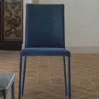 Wohnzimmerstuhl mit gepolsterten und lackierten Beinen, hergestellt in Italien – Catania Viadurini