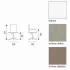 aus weißen Kunstlederstuhl Michelle Viadurini