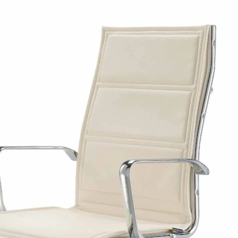 Bürostuhl mit Monocoque aus Kunstleder hergestellt in Italy Agata Viadurini