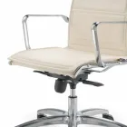 Bürostuhl mit Monocoque aus Kunstleder hergestellt in Italy Agata Viadurini