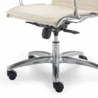 Bürostuhl mit Monocoque aus Kunstleder hergestellt in Italy Agata Viadurini