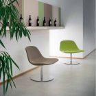 Moderne Bürostuhl mit rundem Boden Llounge von Luxy, made in Italy Viadurini
