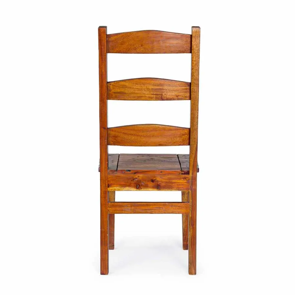 Klassischer Designstuhl aus massivem Akazienholz Homemotion - Moritz Viadurini