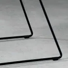 Design Stuhl aus Metall und Stoff hergestellt in Italien Formia Viadurini