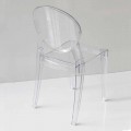 Design Stuhl aus Polycarbonat in 2 verschiedenen Farbe - Dalila