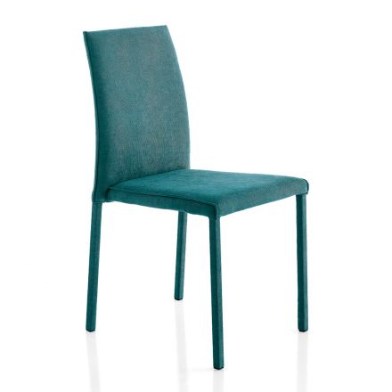 Design Stuhl für Esszimmer in Stoff made in Italy, Conny Viadurini