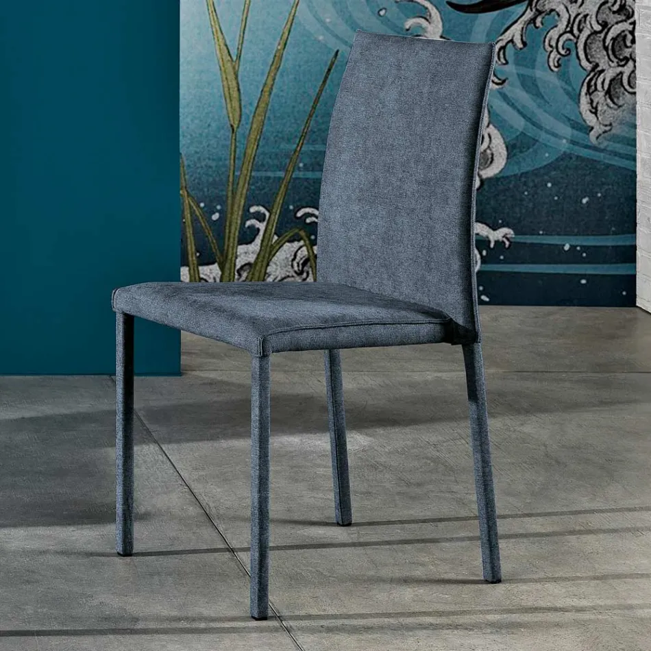 Designer-Esszimmerstuhl aus Stoff, hergestellt in Italien, Conny Viadurini