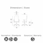 Chefsessel in Kuhhaut Ada Angelo Pinaffo & Gorgi Viadurini