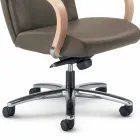 Chefsessel Kuhfell moderne Ambra Art Blume Viadurini