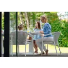 Stapelbarer Gartenstuhl mit gepolsterten Armlehnen H 73cm - Smart von Varaschin Viadurini