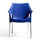 Outdoor-Stuhl aus Technopolymer und Aluminium Made in Italy 4 Stück - Lucciola Viadurini