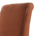 Polsterstuhl living aus Massivholz Grilli Zarafa in Italien hergestellt, 2 Stücke Viadurini