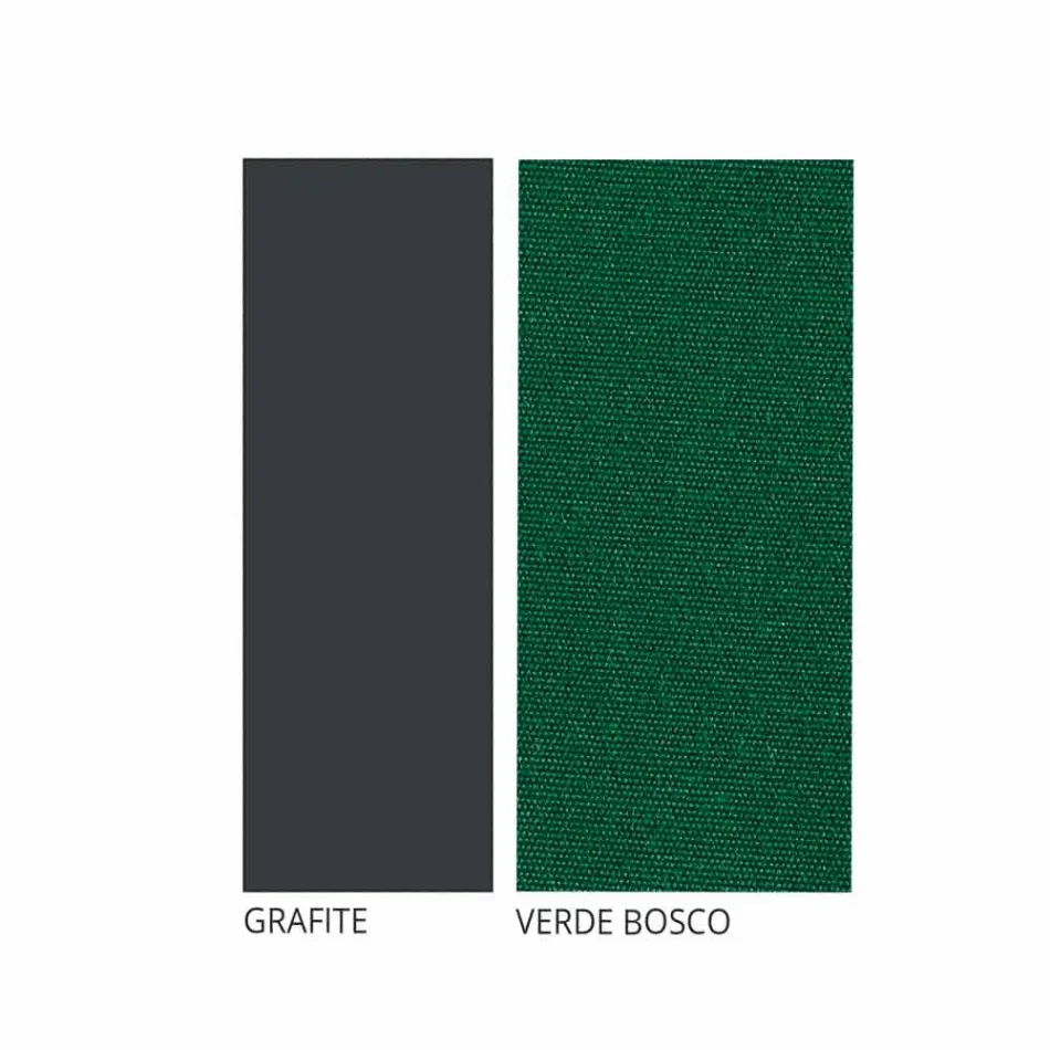 Stapelbarer Outdoor-Eisenstuhl mit Kissen Made in Italy 2 Stück - Allegra Viadurini